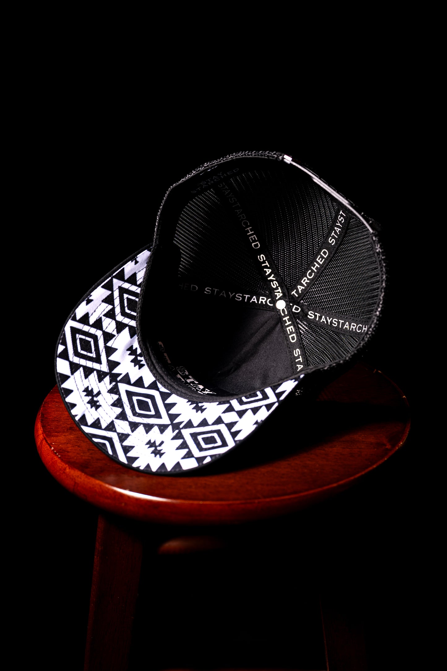 BLACK AZTEC PRINT SS CAP