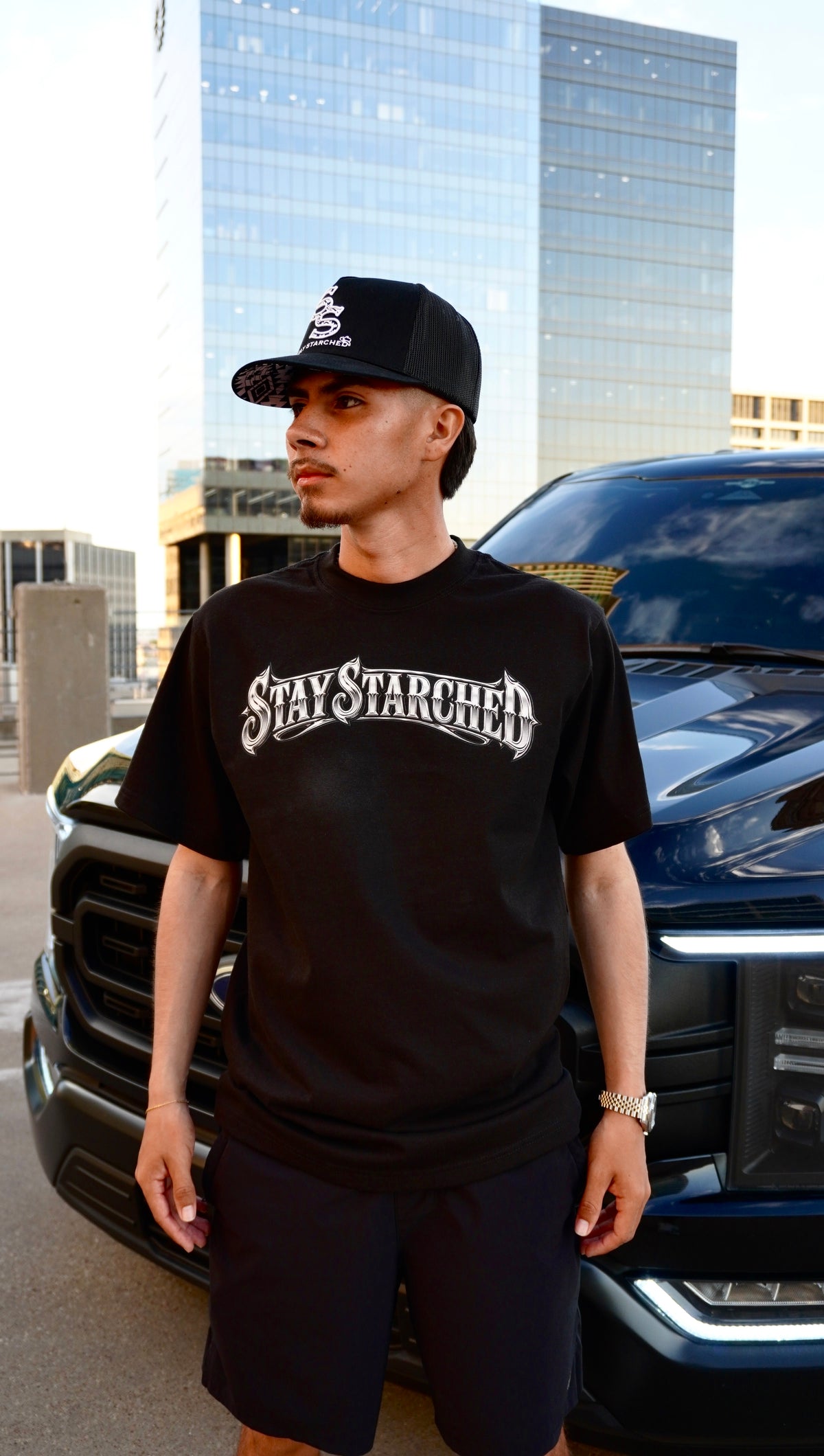 STAY STARCHED CHROME T-SHIRT
