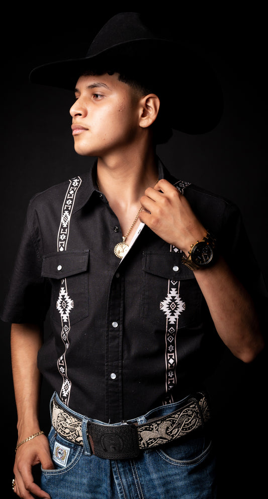 BLACK STRIPE AZTEC