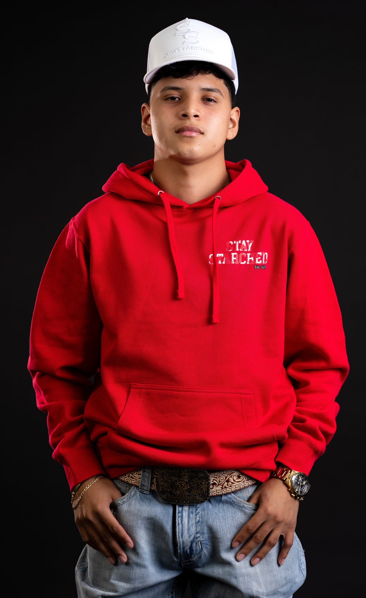 RED SS HOODIE