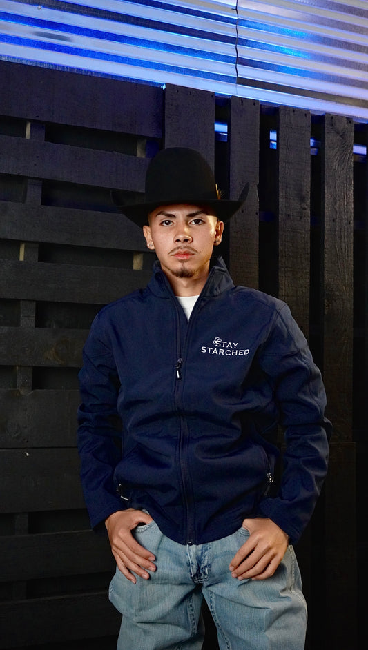 STAYSTARCHED NAVY SOFT SHELL