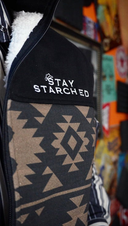 NATIVE BROWN AZTEC VEST