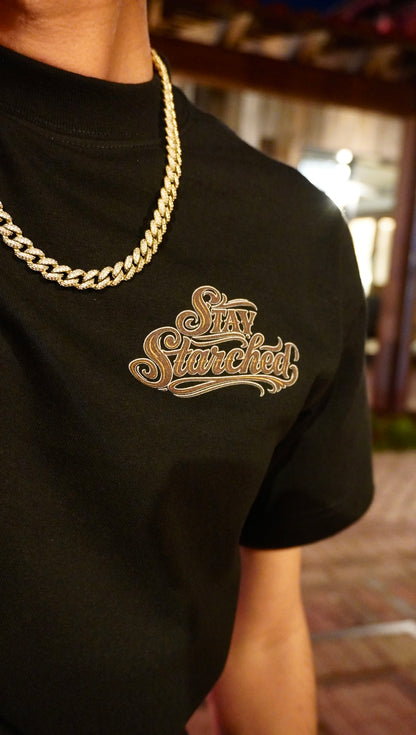 BLACK "LONG LIVE STARCHED JEANS" T-SHIRT