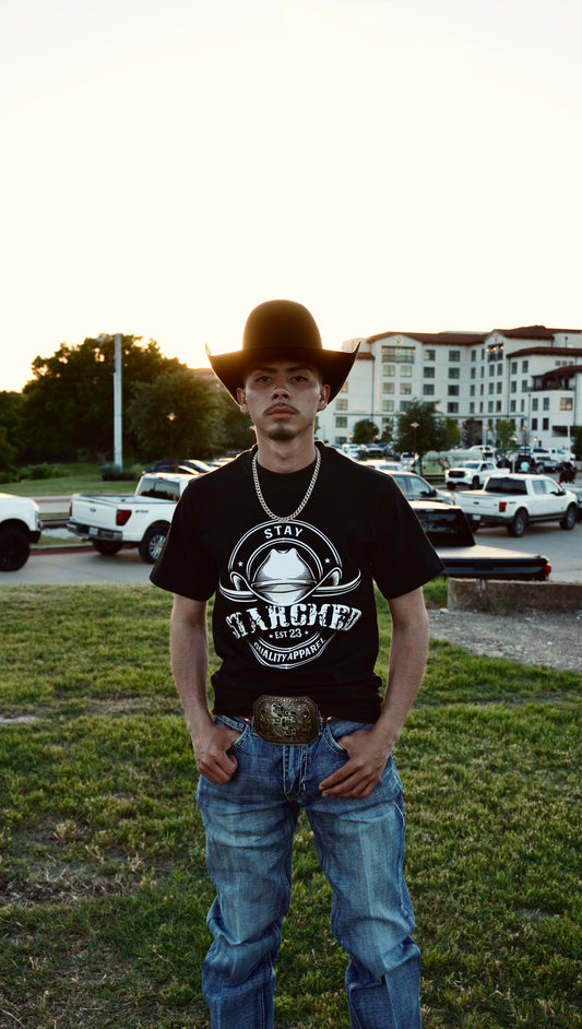 BLACK SS COWBOY T-SHIRT