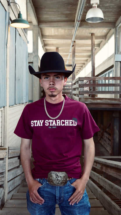 MAROON "SS" T-SHIRT