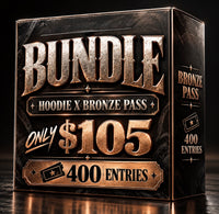 BLACK HOODIE X BRONZE PASS= 400 ENTRIES