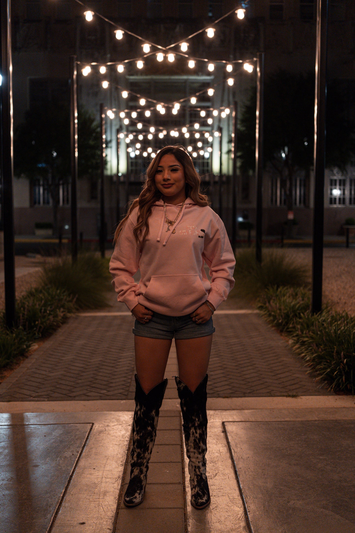 LIGHT PINK SS HOODIE