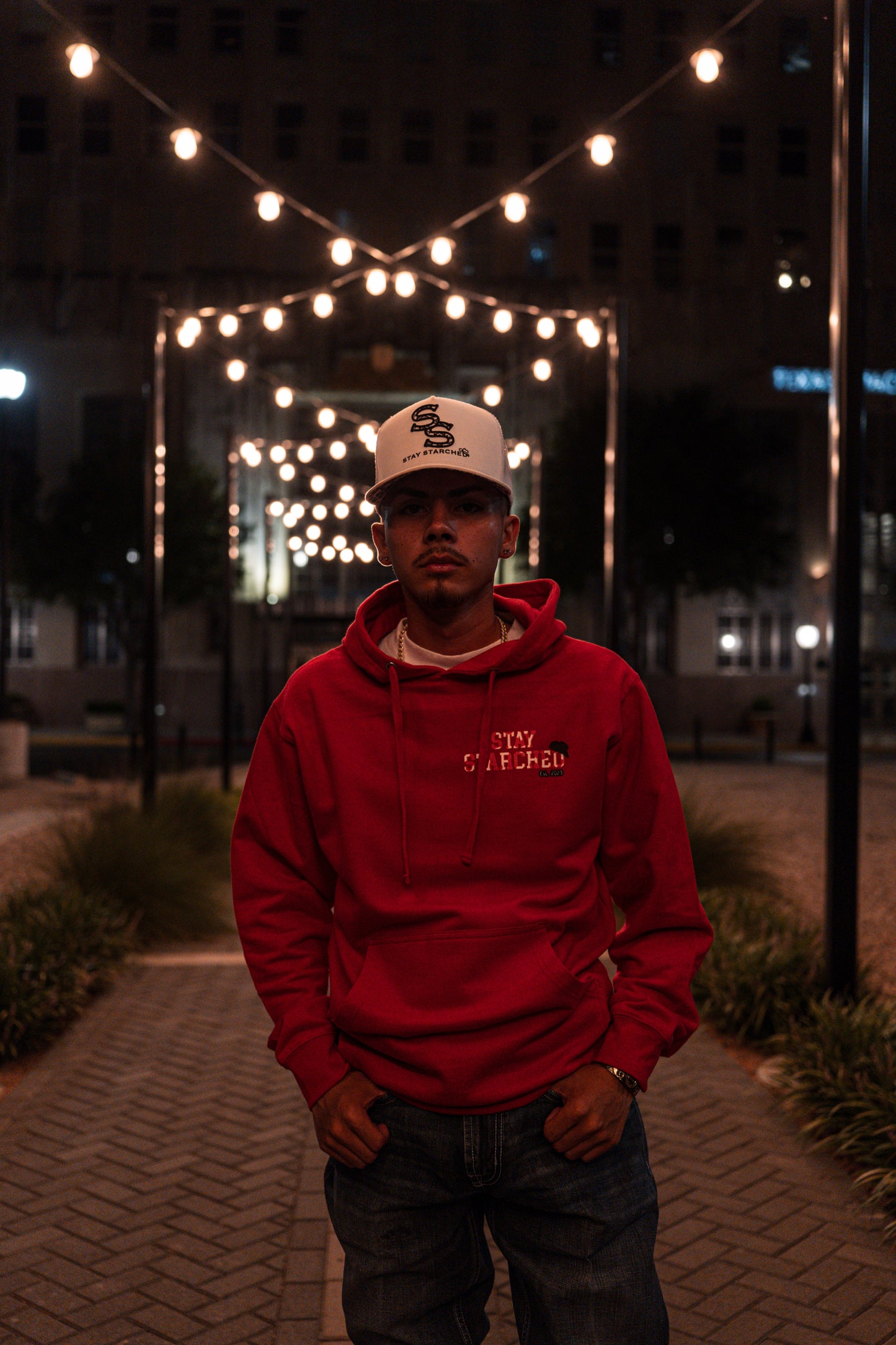 RED SS HOODIE
