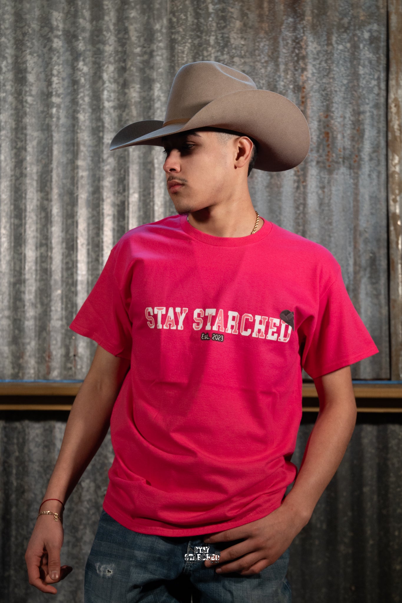 PINK COW PRINT "SS" T-SHIRT