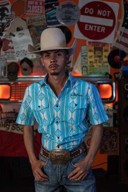 SS Button up (Sky Blue) Short Sleeve