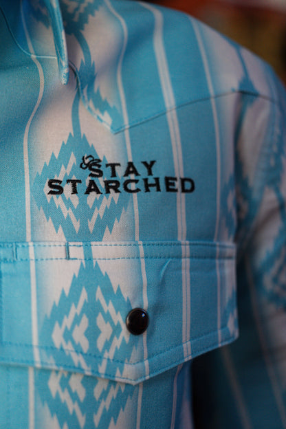 SS Button up (Sky Blue) Short Sleeve