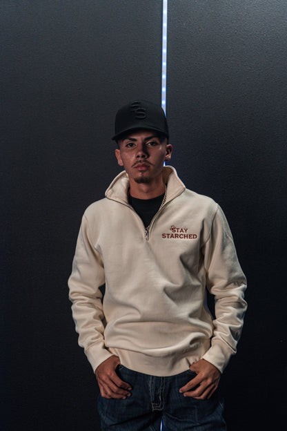 CREAM (SS) QUARTER ZIP