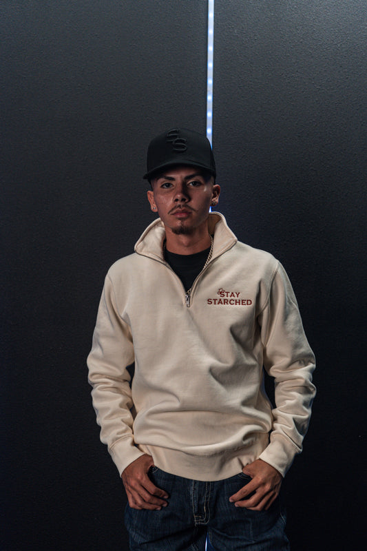 CREAM (SS) QUARTER ZIP