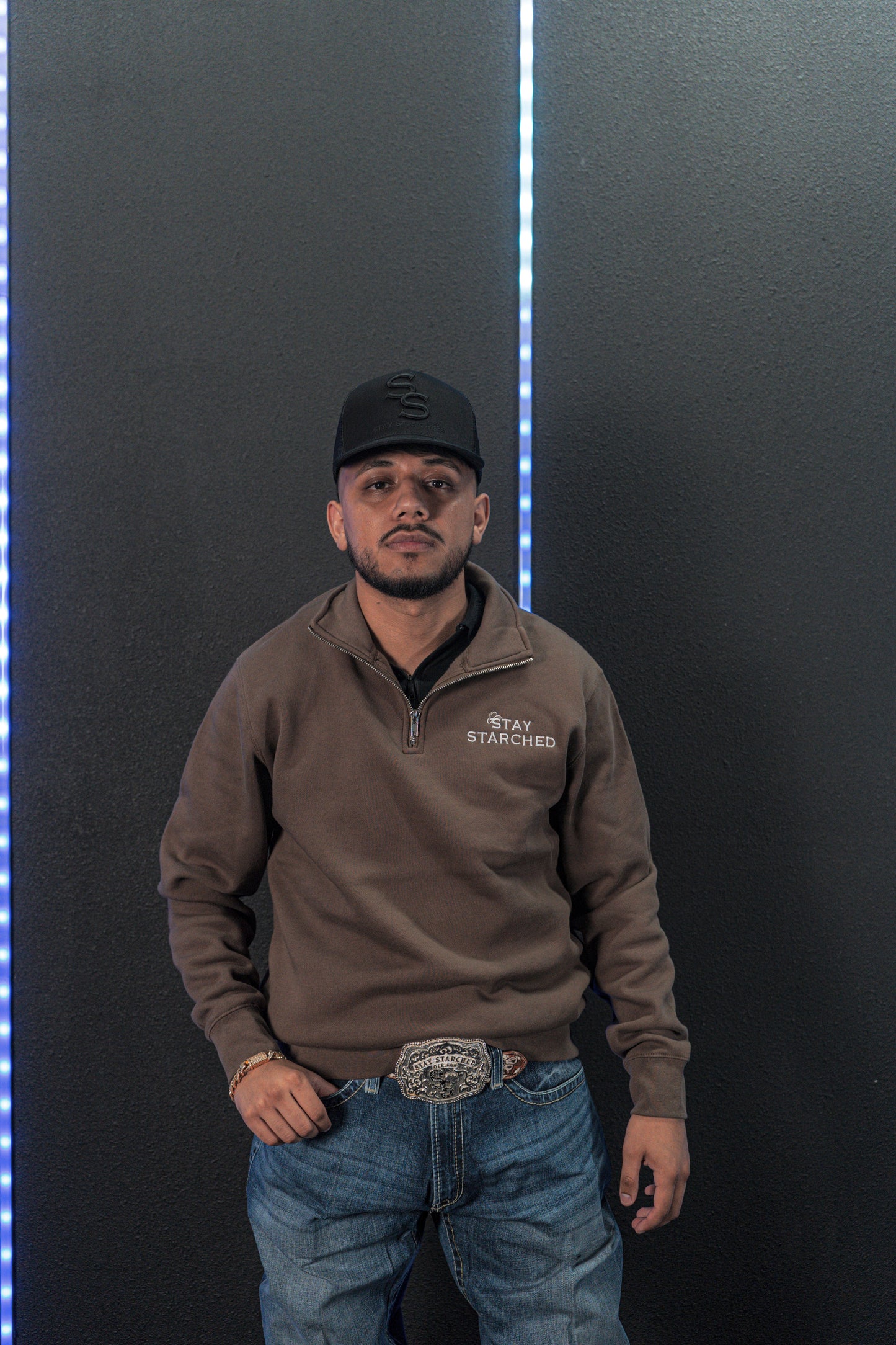 BROWN (SS) QUARTER ZIP