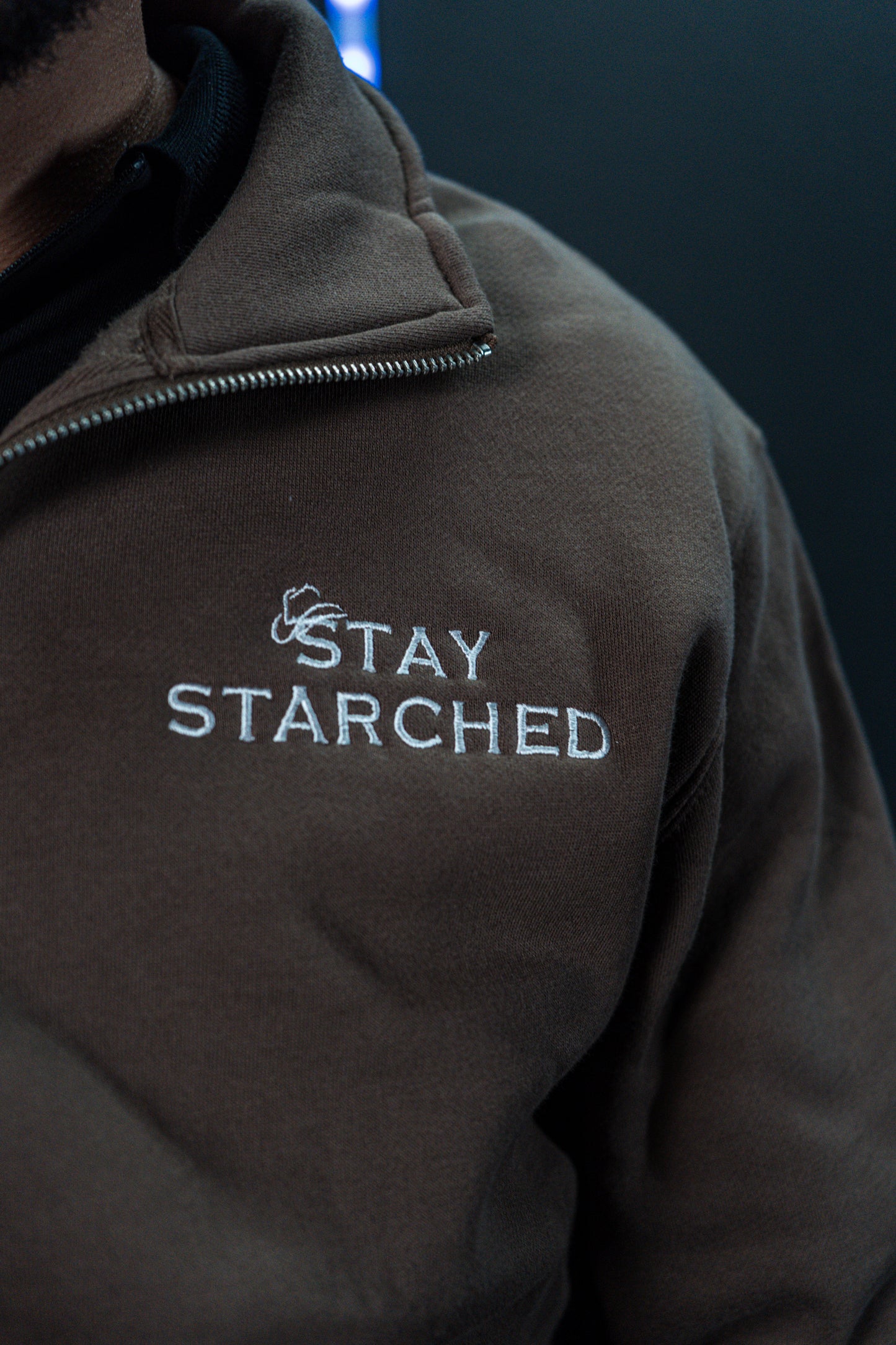 BROWN (SS) QUARTER ZIP