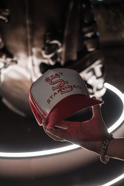 RED & WHITE "SS" CAP