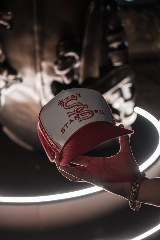 RED & WHITE "SS" CAP