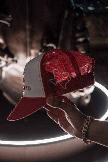 RED & WHITE "SS" CAP