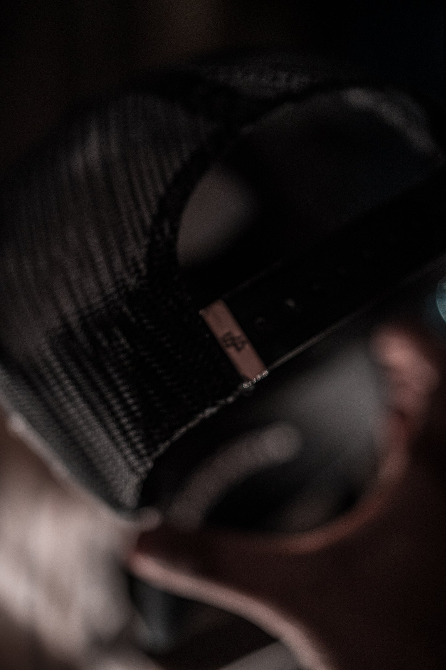 WHITE & BLACK "SS BALL" CAP