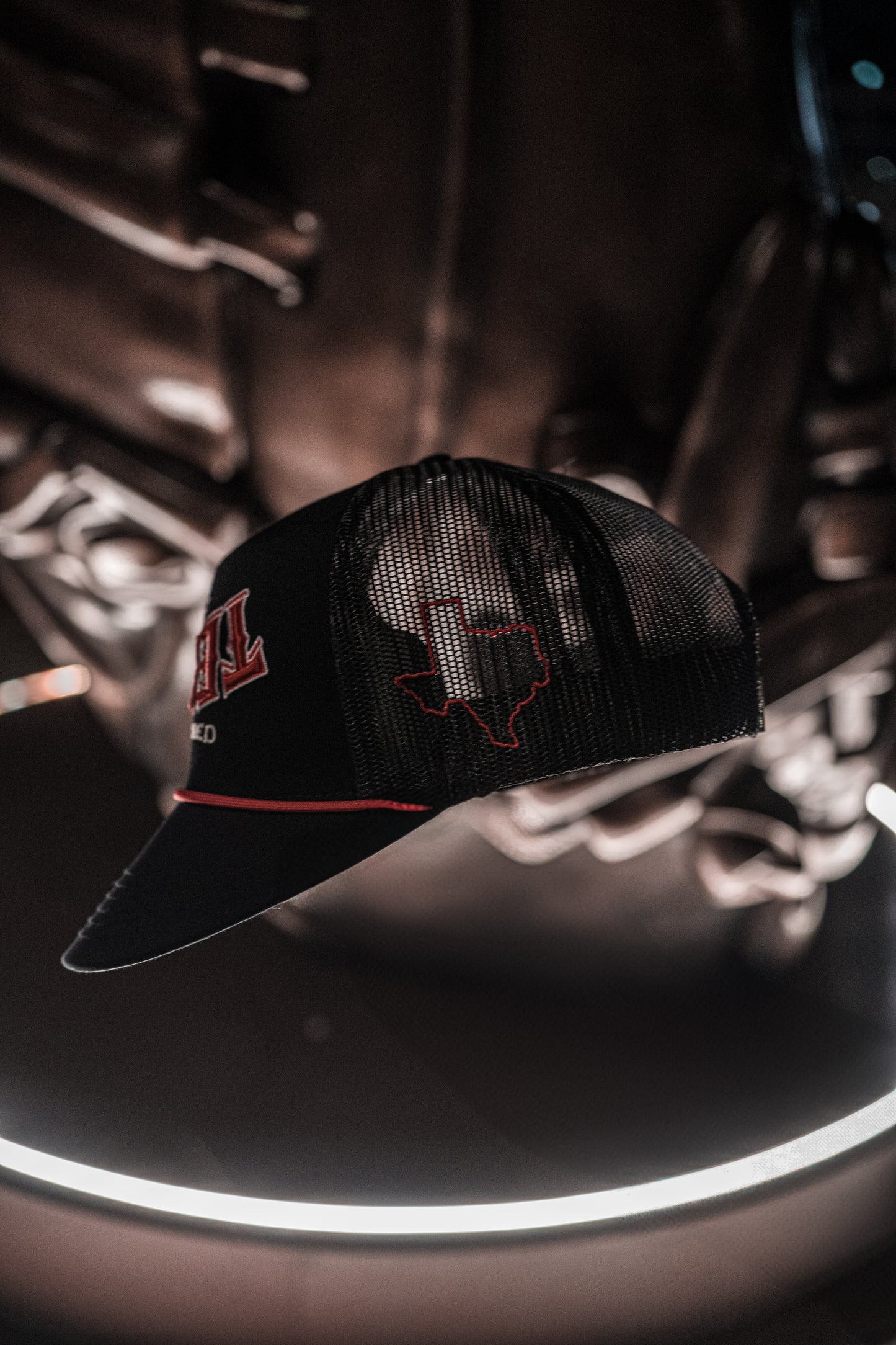 BLACK & RED "TEXAS" SS CAP