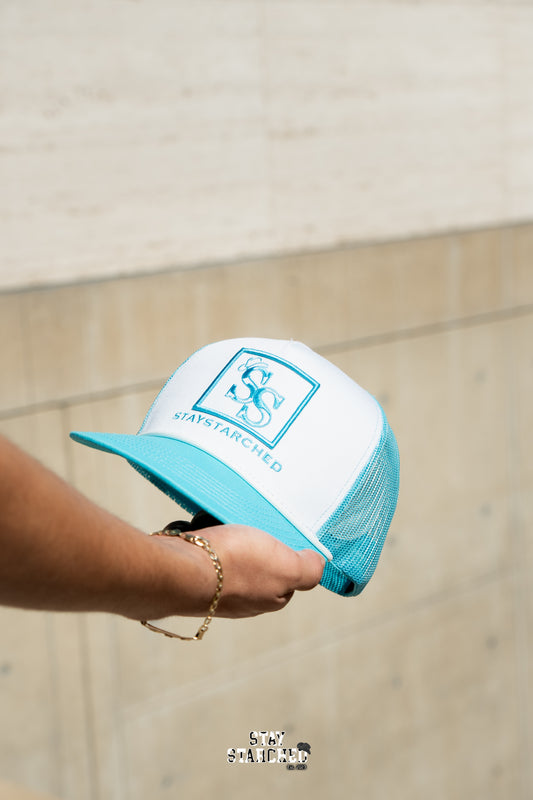 BABY BLUE SS ROPE CAP