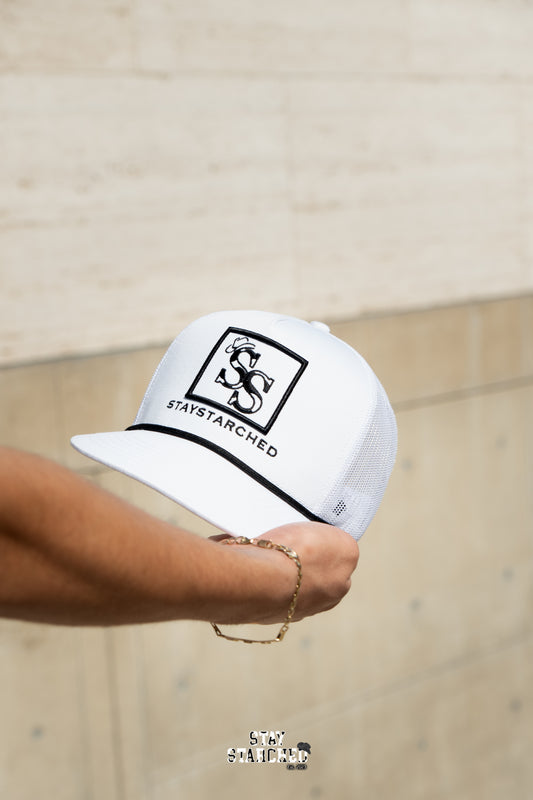 WHITE SS ROPE CAP